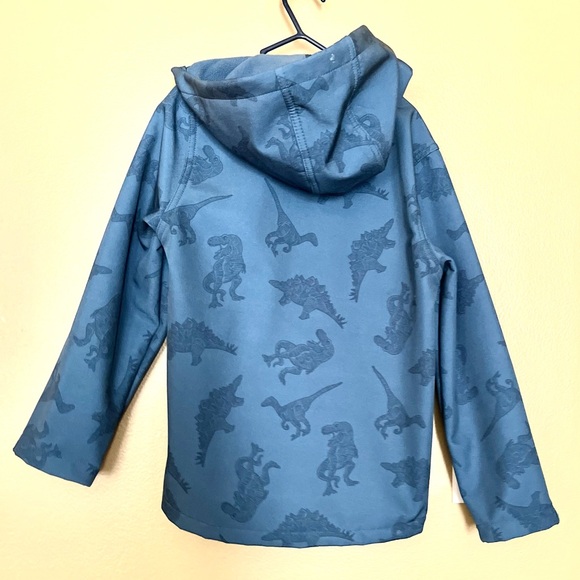 Little Kids boys Shell Jacket with fleece lining 7-8 yrs 128 cm Blue - Picture 3 of 8